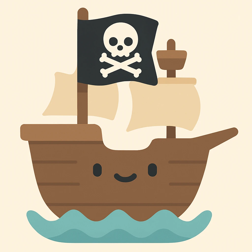 pirate ship emoji