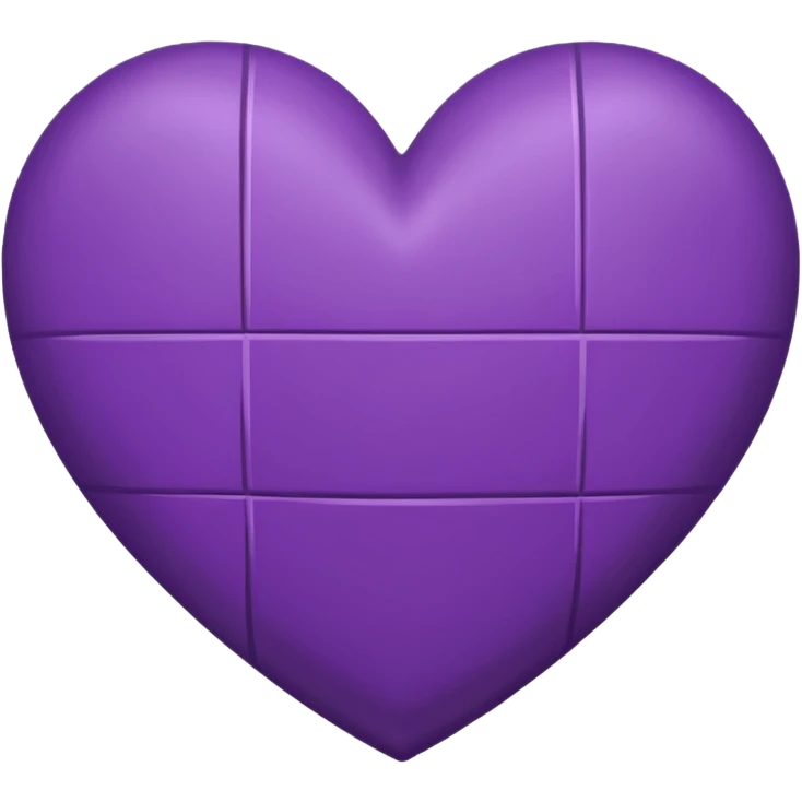 purple heart with a checkered pattern emoji