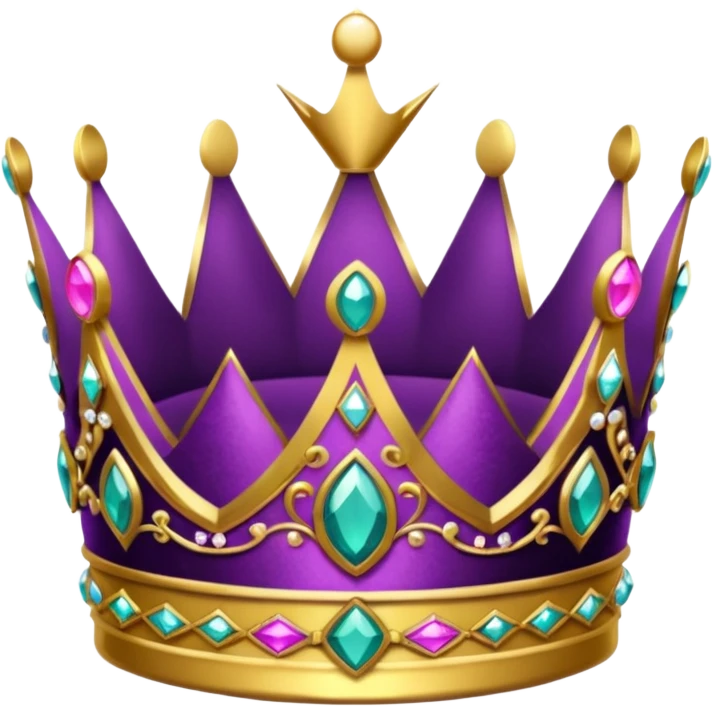 Coroa roxa emoji