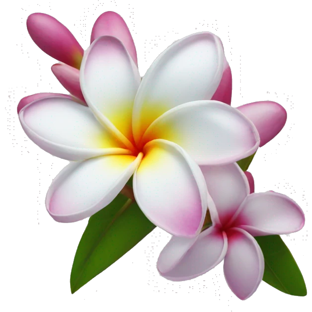 frangipani flower emoji