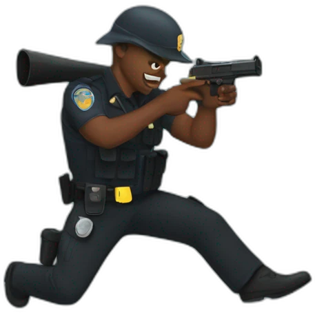n1gga being shot by police emoji