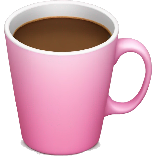 Pink coffee cup  emoji