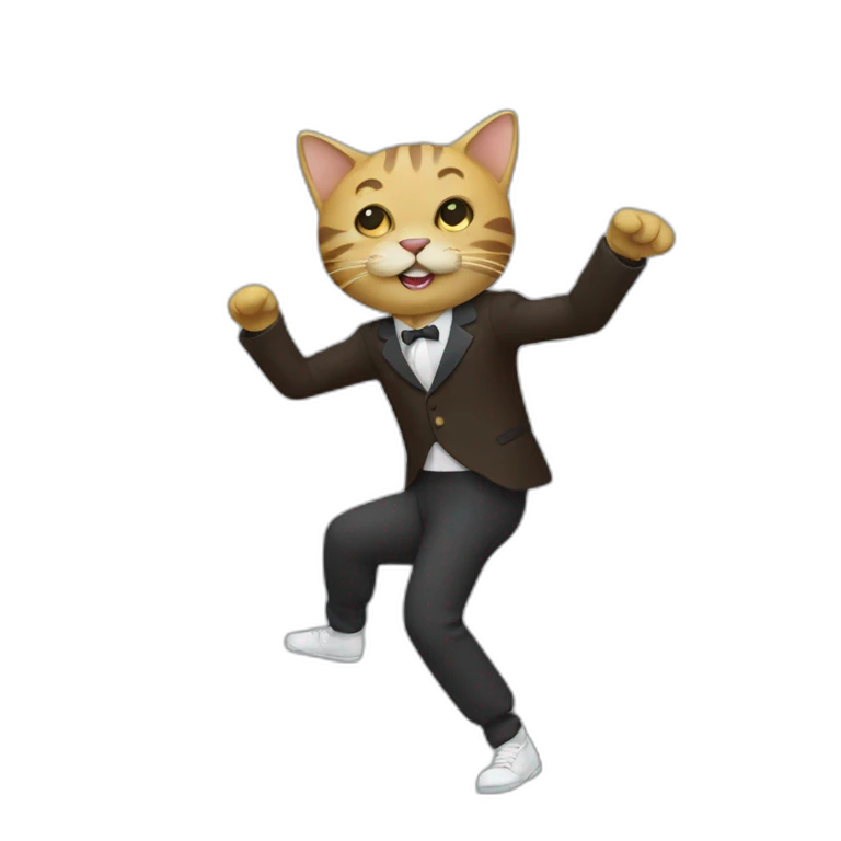 Chat qui danse  emoji