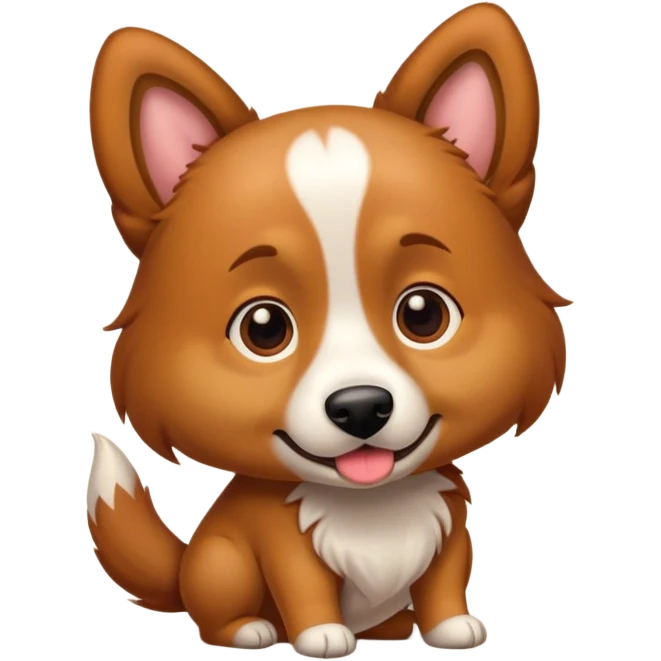 Dog with penis emoji