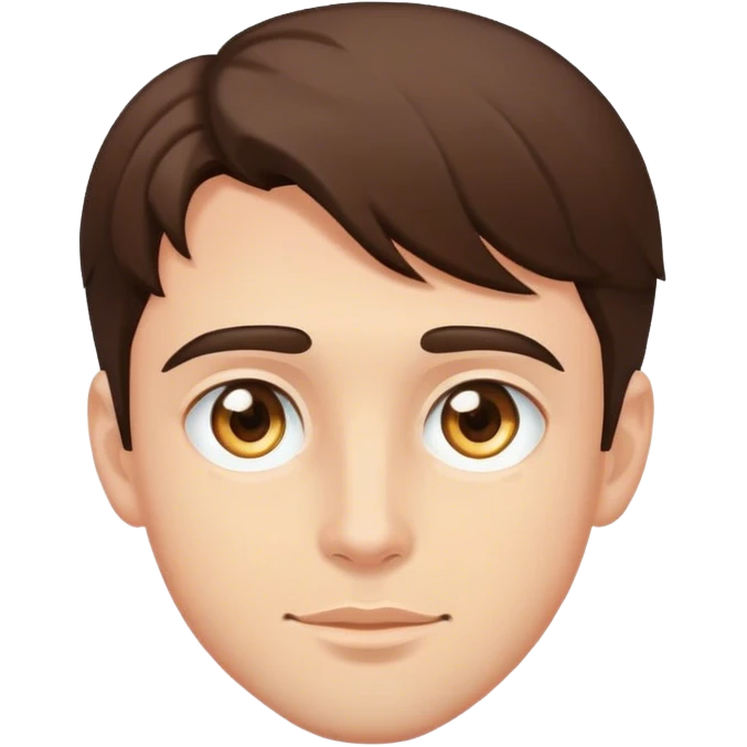 brunette hazel man cute emoji
