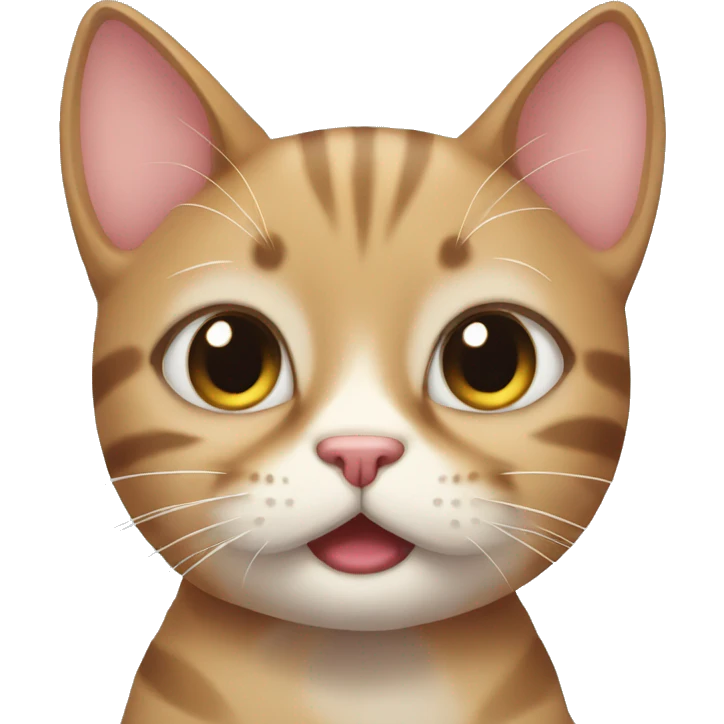 Cat blushing  emoji