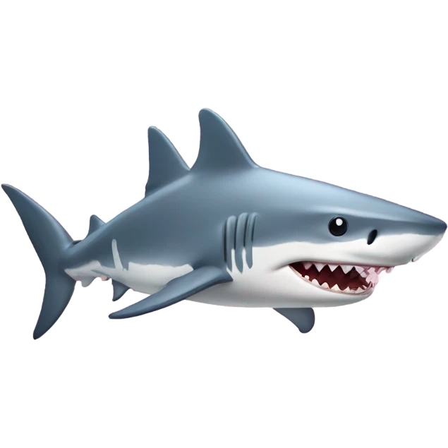 Shark with a top hat and preppy nails emoji