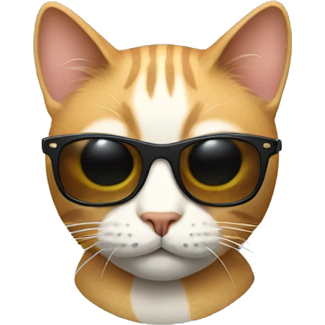 Cat with sunglasses emoji