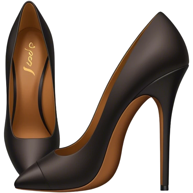 1990’s posh spice black stilettos emoji