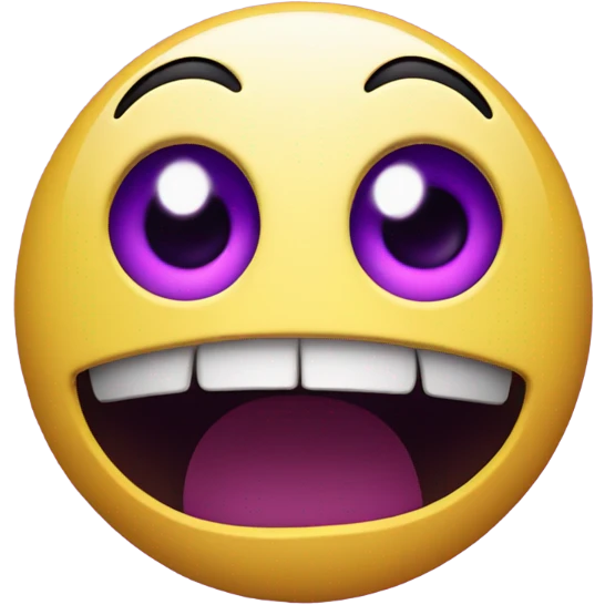 Scared emoji turning purple  emoji