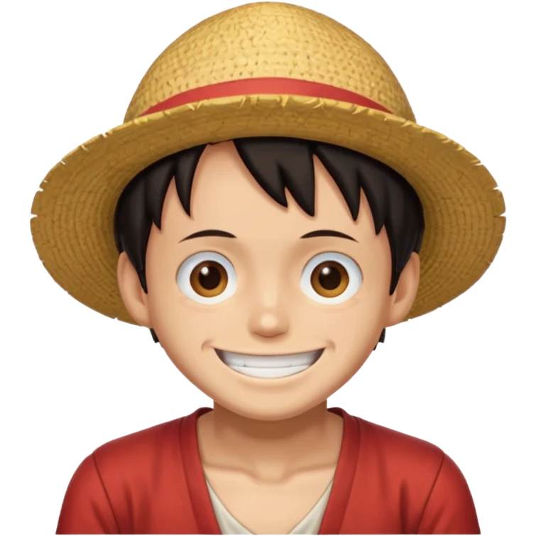 Luffy smiling emoji