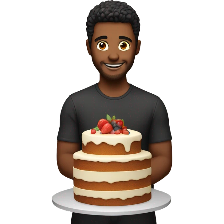 Cake with nick emoji