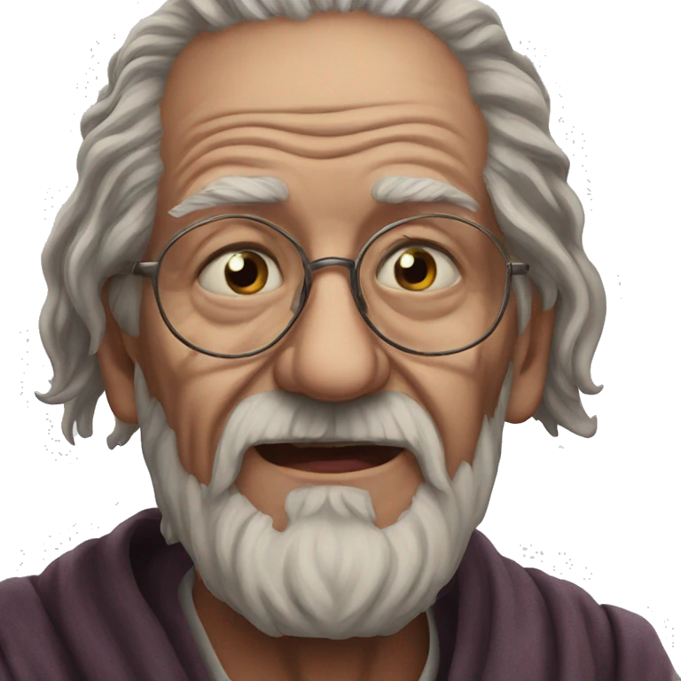 wise old man portrait emoji