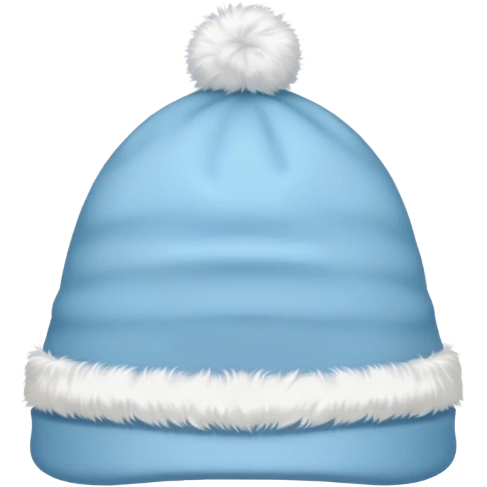light blue Christmas hat emoji