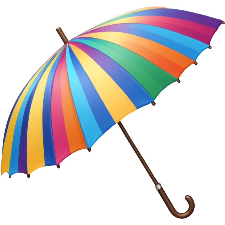 summer beach colorful umbrella, just umbrella emoji