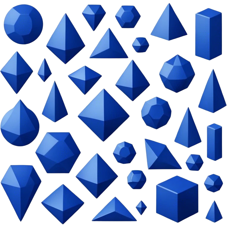 dark blue geo emoji