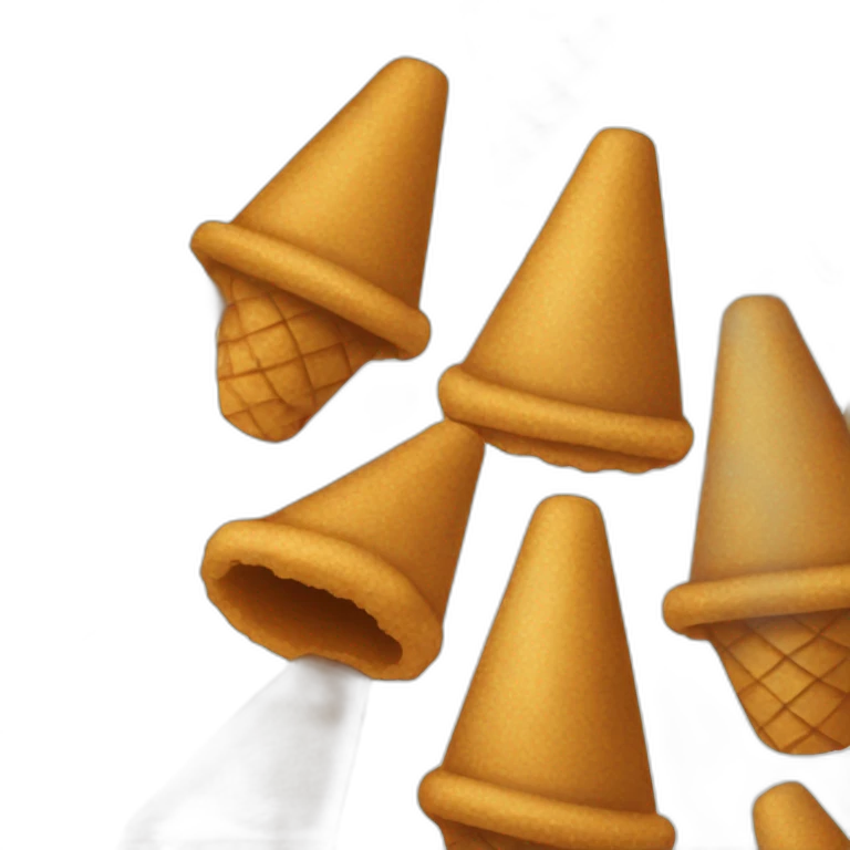 Raw brown sugar cones emoji