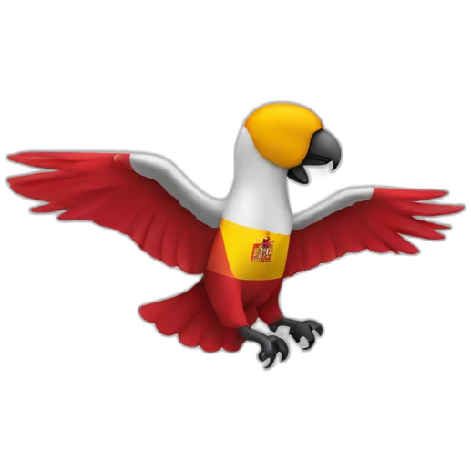 Spanish flag with condor inside emoji