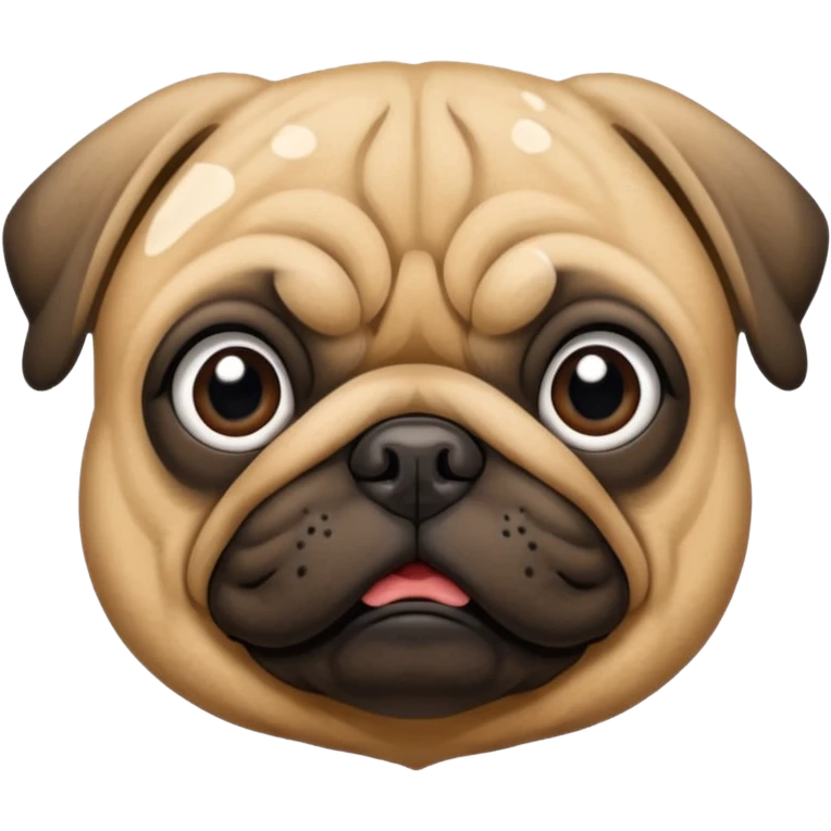Tan pug emoji
