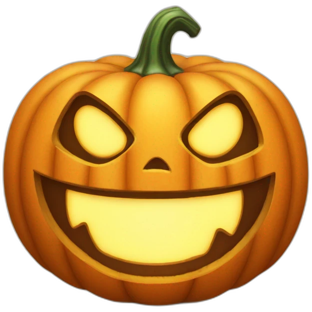Grinning Halloween pumpkin emoji