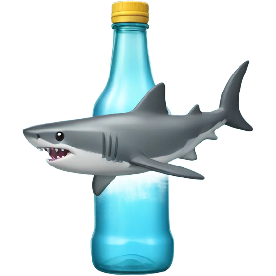 shark bottle emoji