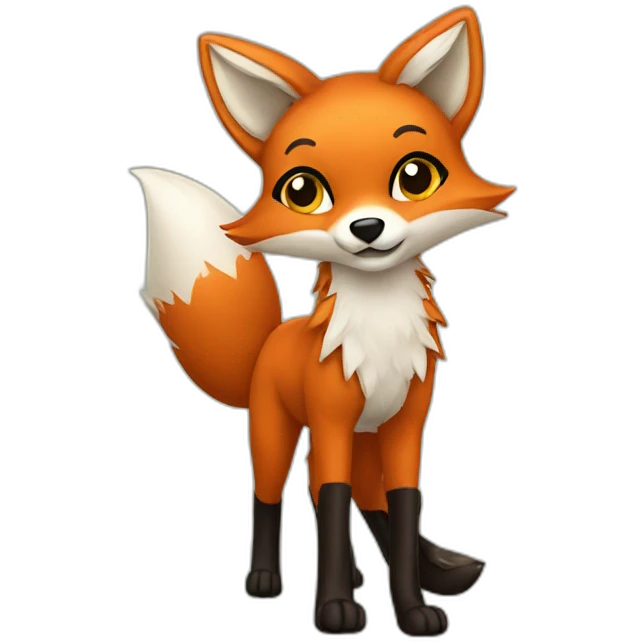 fox with thigh highs emoji