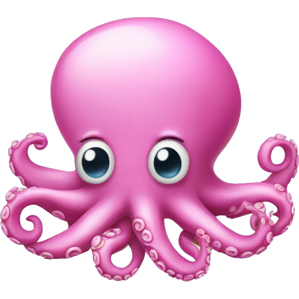 pink octopus with mouse ears  emoji