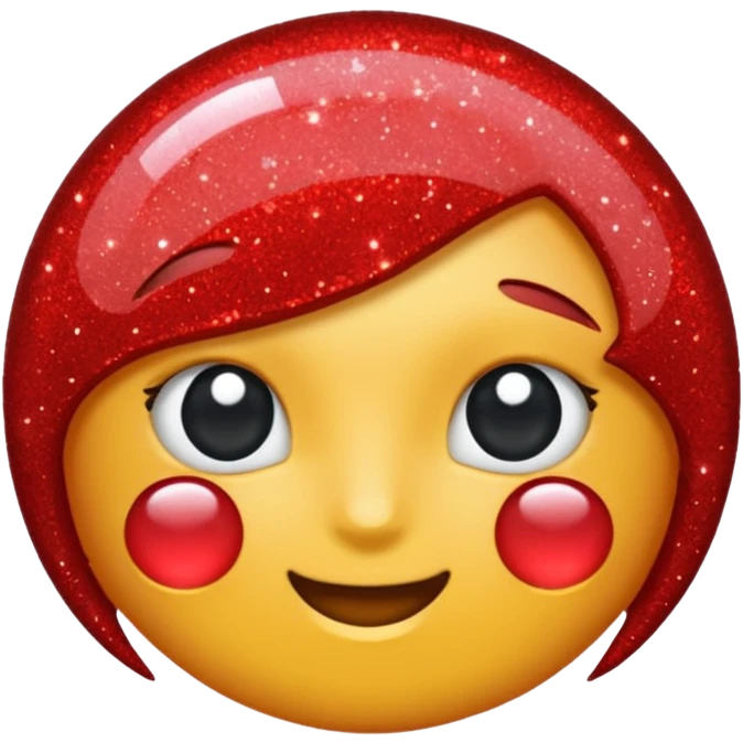 Glitter Raio vermelho emoji