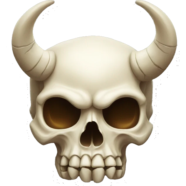 horned skull emoji