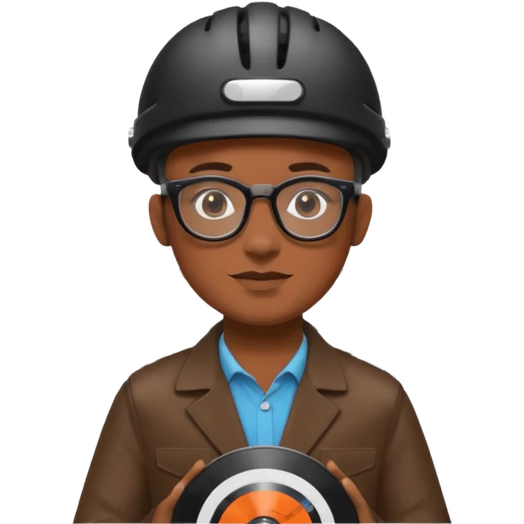 Record Collector + vinyl disc, City Cyclists. emoji