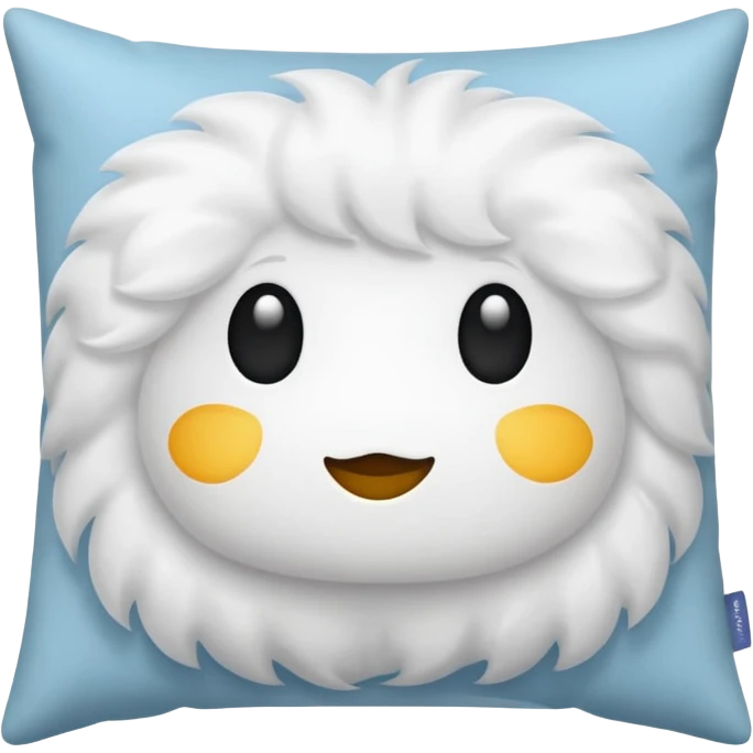 blank pillow without  face emoji