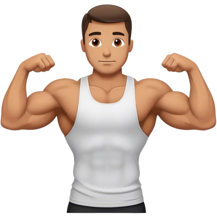 guy pec exercise emoji