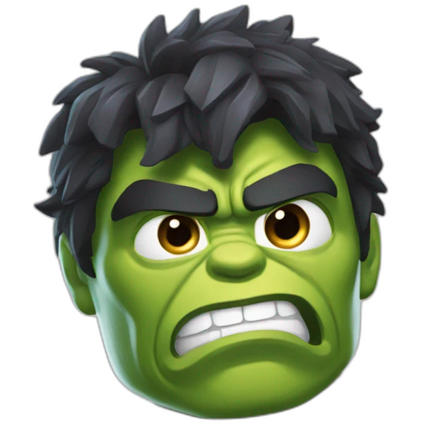 hulk qui se met le doigt dans le nez emoji