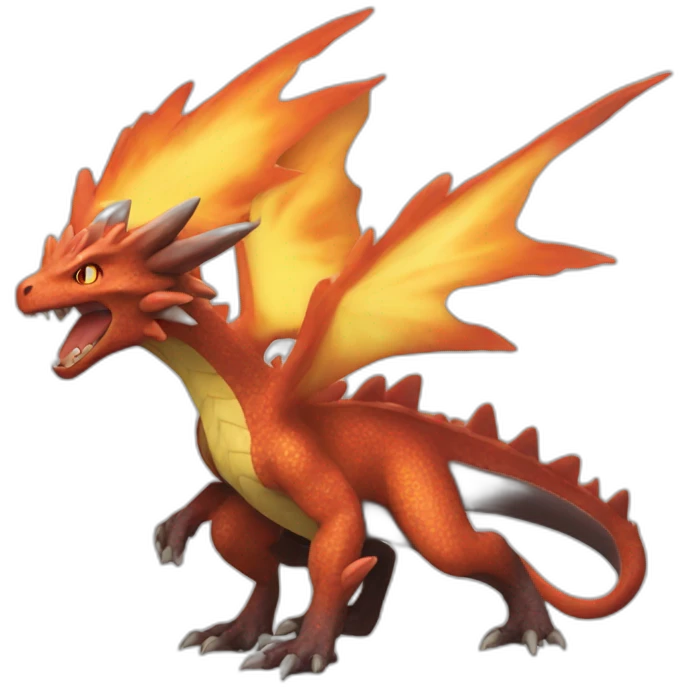 Dracaufeu pokemon emoji