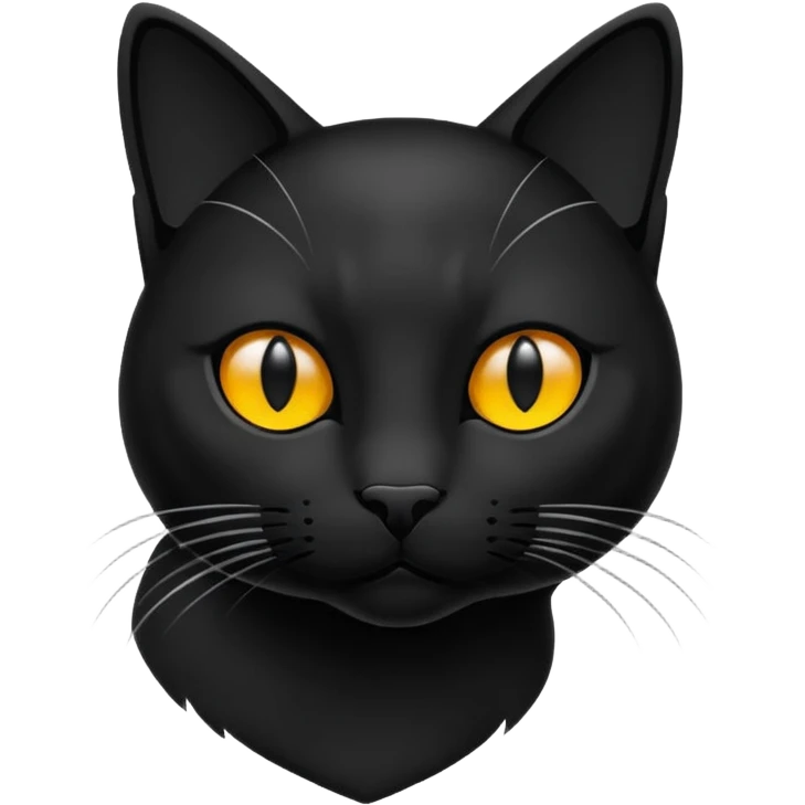 cat silhouette emoji