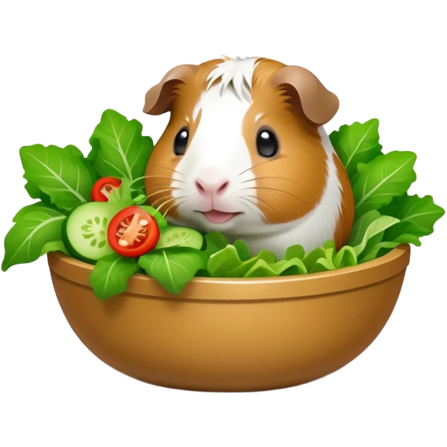 Guinea Pig eating salat emoji