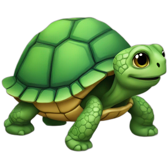 Chat sur tortue emoji