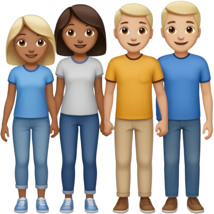 family of 5 members emoji