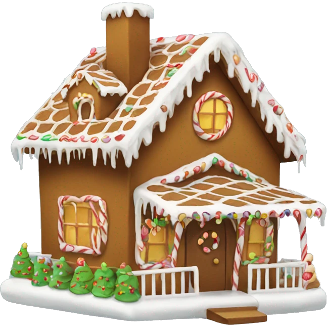 gingerbread house emoji