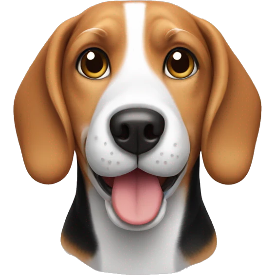 Beagle happy emoji