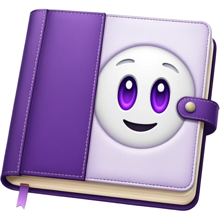 journal white and purple emoji