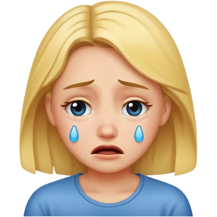 Девушка плачет  emoji