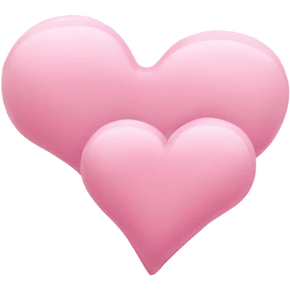 pastel Pink double hearts emoji