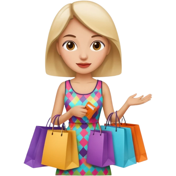 Shopping bags women emoji