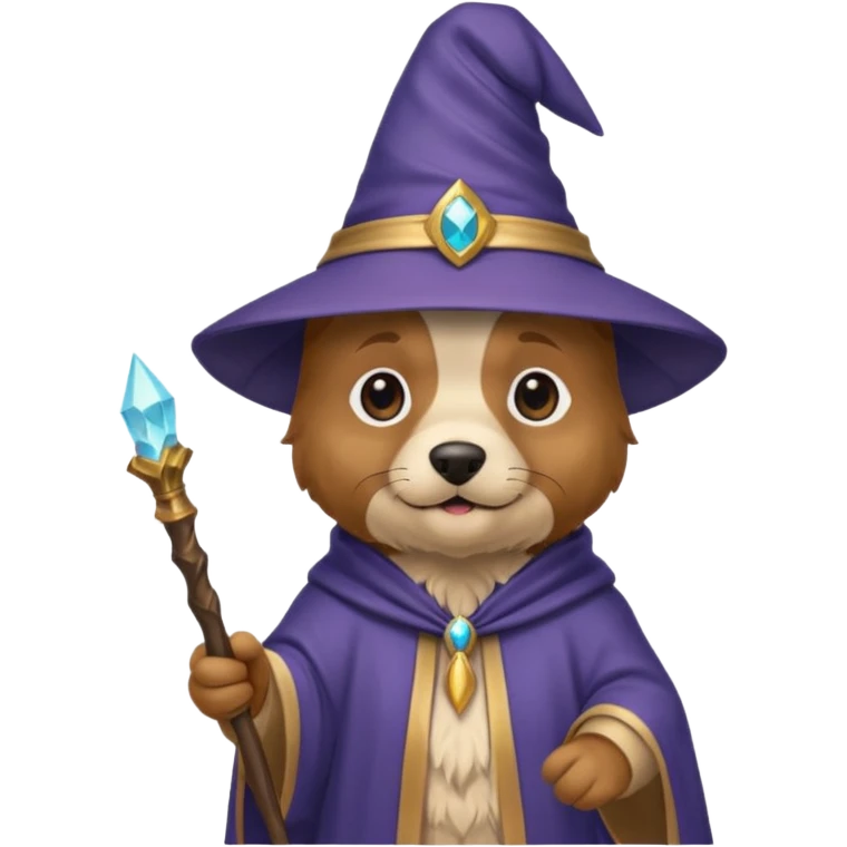 Dog wizard emoji