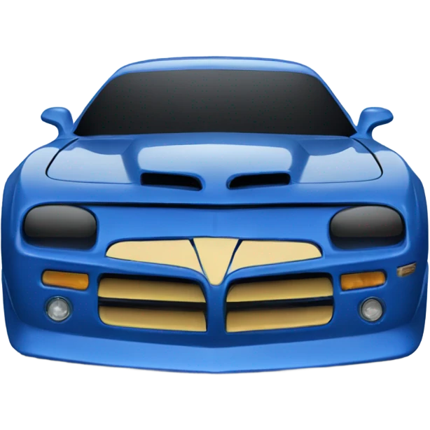 Blue trans am car emoji