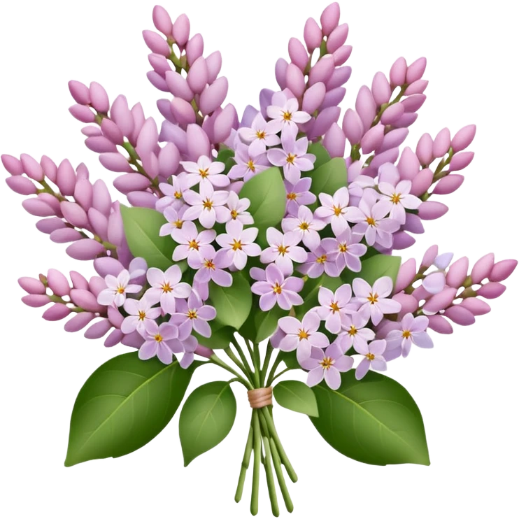 Pale Pink lilac Pale Pink bouquet emoji
