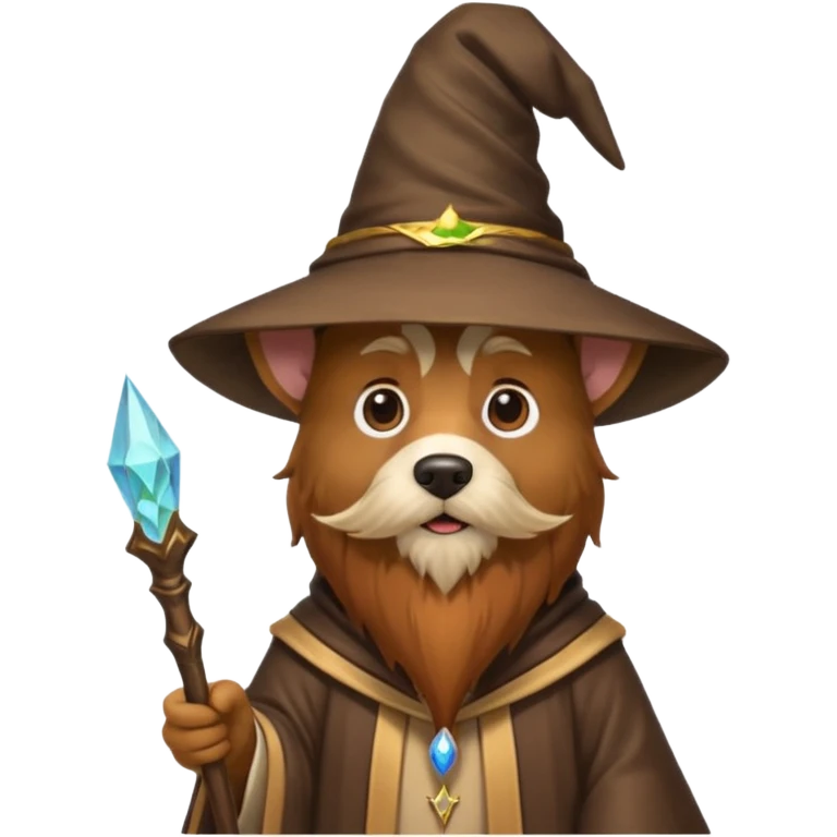 Dog wizard emoji
