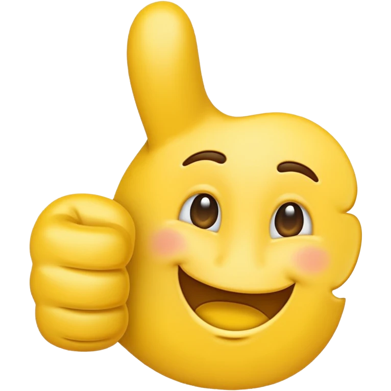 thumbs up emoji, positive and bold emoji