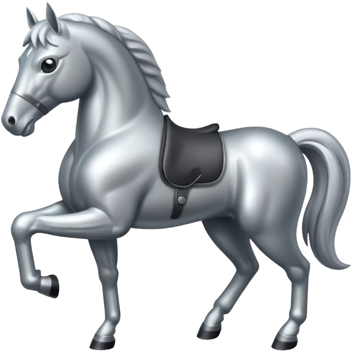 silver horse emoji